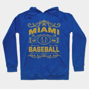 Vintage Miami Baseball Hoodie